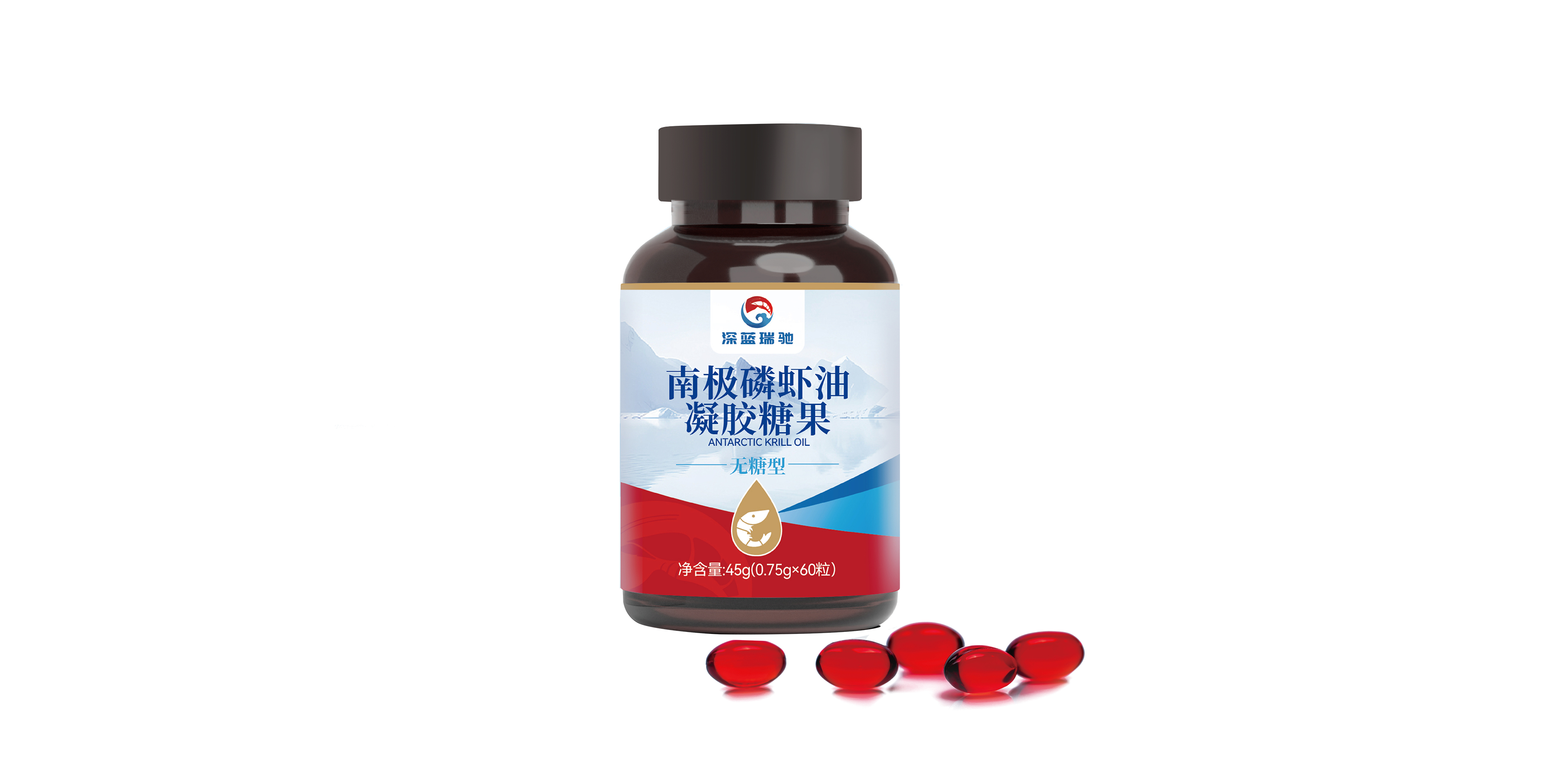 南极磷虾油凝胶果糖